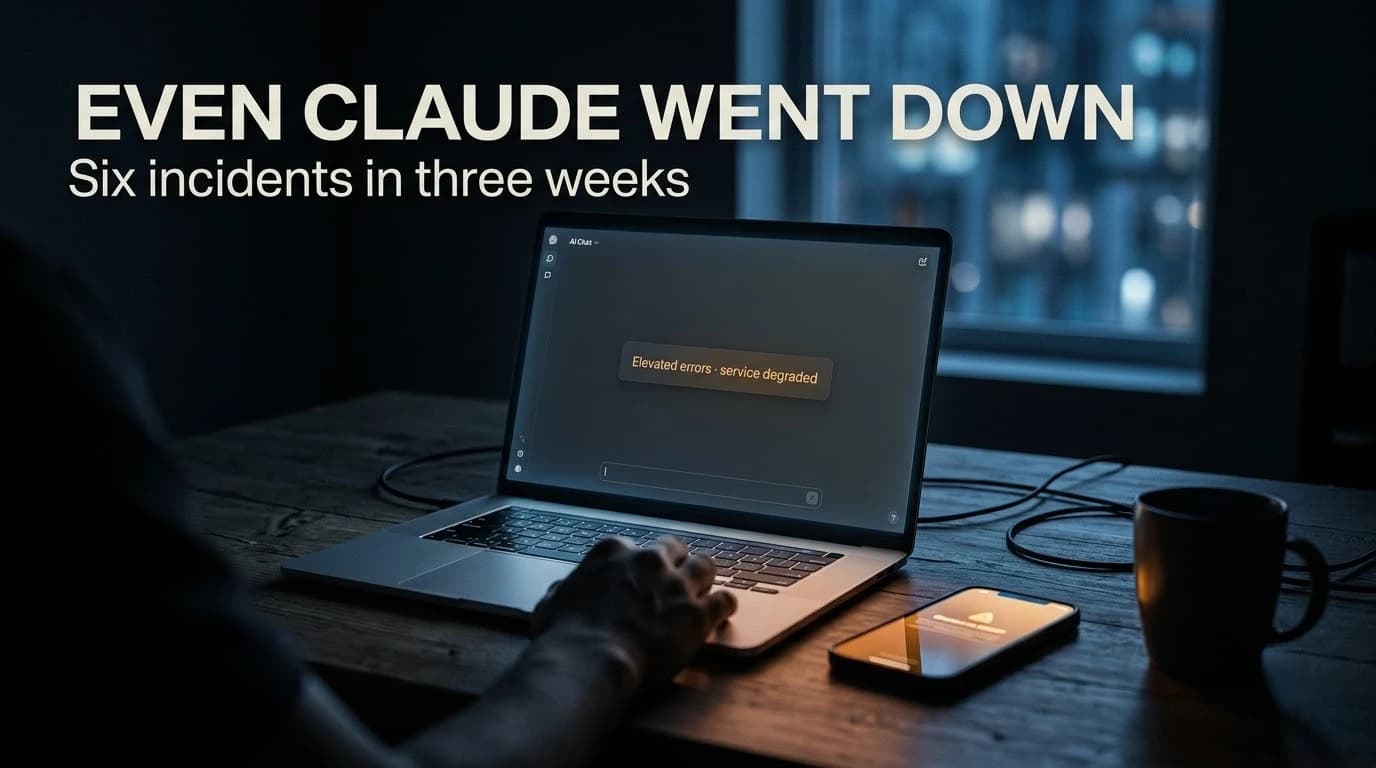 Cover Image for Even Claude Went Down: What the August 24 Anthropic Outage Says About Trusting Any Single Provider