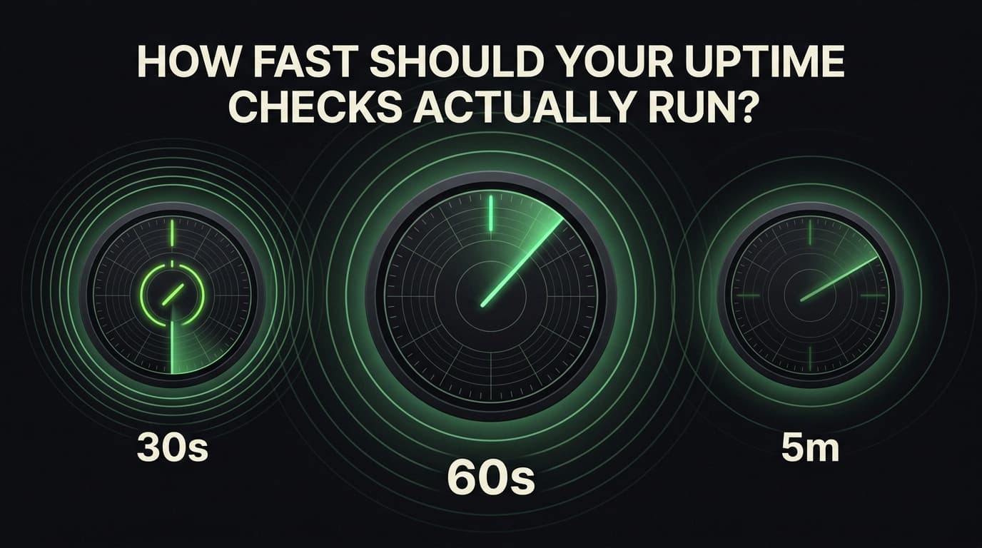 Cover Image for How Fast Should Your Uptime Checks Actually Run ?