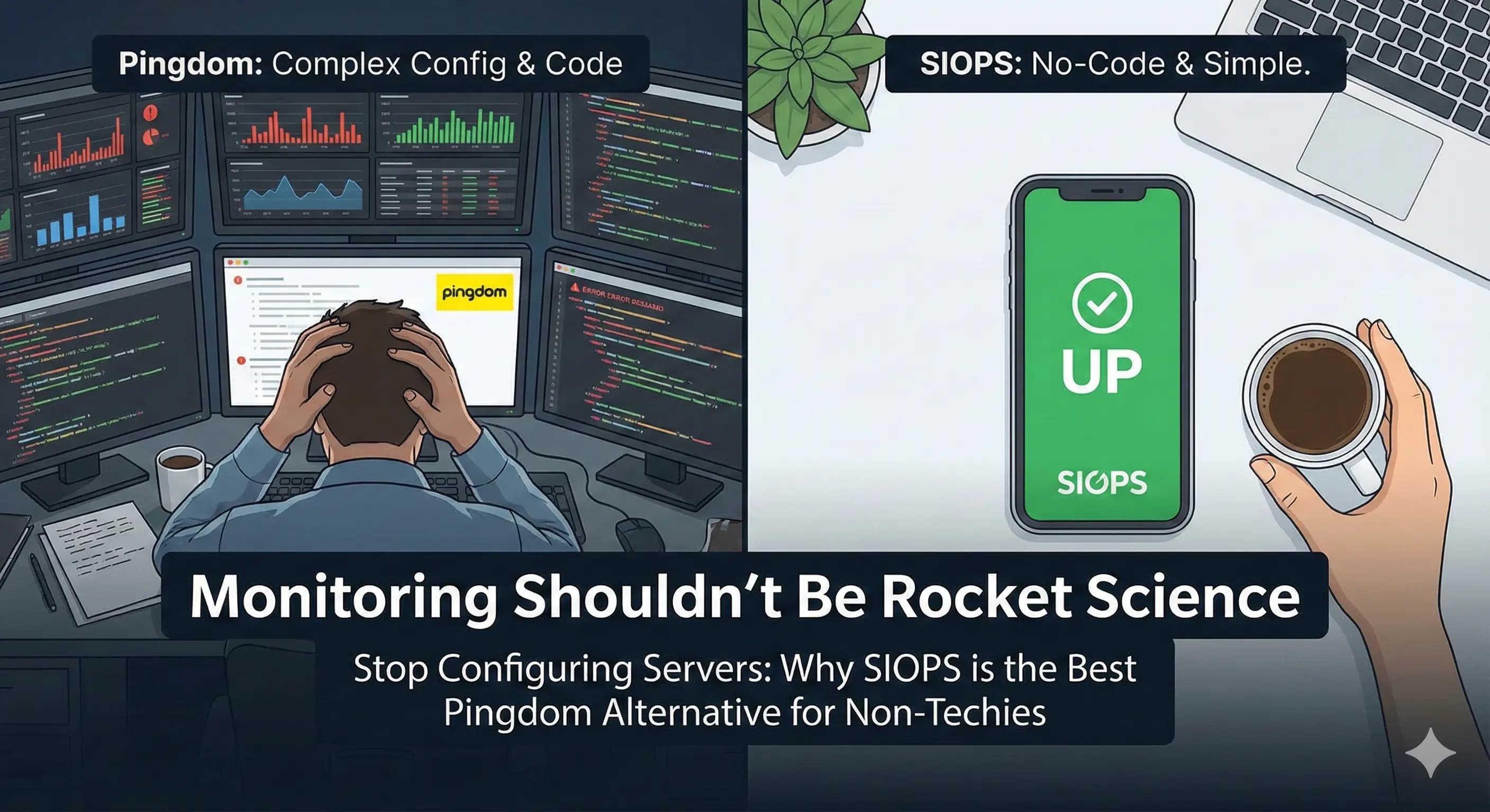Cover Image for Stop Configuring Servers: Why SIOPS is the Best Pingdom Alternative for Non-Techies